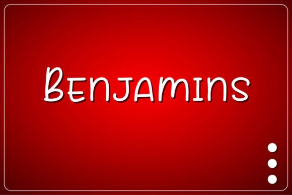 Benjamins: A Handwritten Font for Modern Marketing