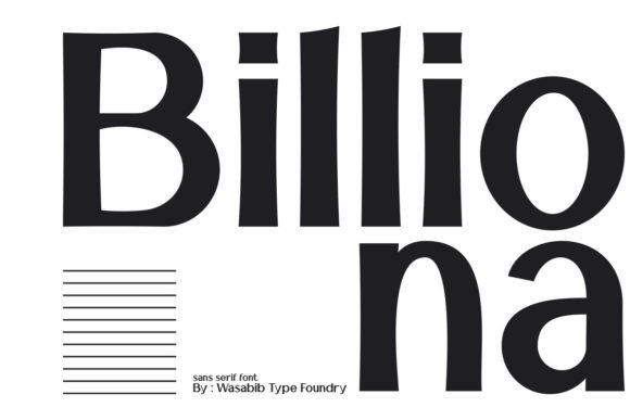 Billiona: A Modern Typeface for Digital Campaigns