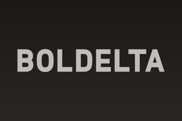 Boldelta: A Bold Sans Serif for Editorial Design