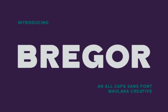 Bregor: A Bold Font for Creative Makers