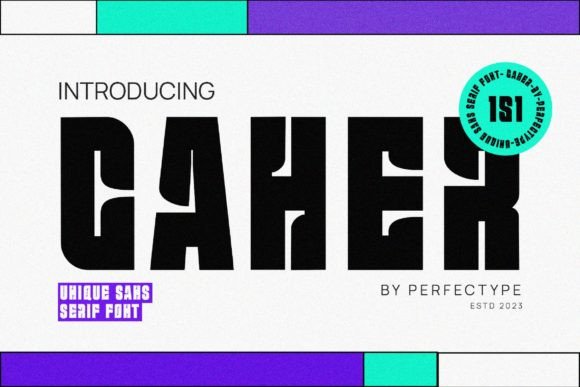 Caher Font: Modern Sans Serif for Creative Projects