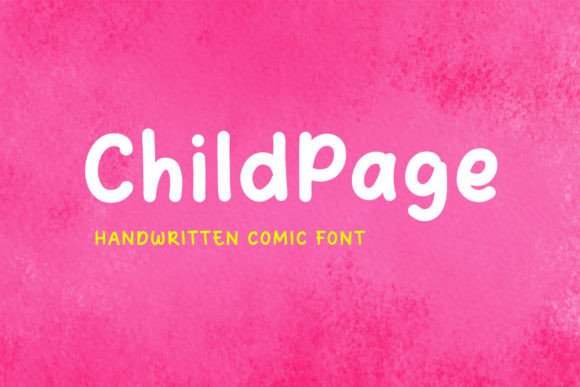 Childpage: A Handwritten Font for Editorial Flow