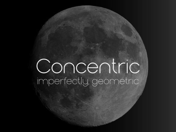 Concentric Font for Web Design