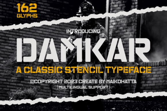 Damkar: A Bold Sans Serif Font