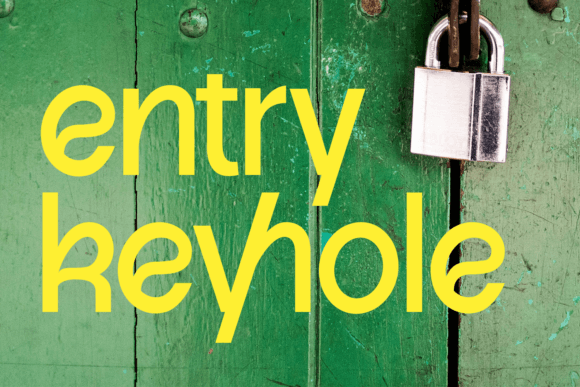 Enrty Keyhole Font Review