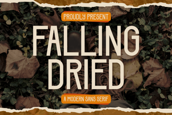 Falling Dried Font for Business
