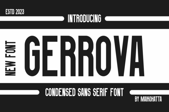 Gerrova: A Modern Sans Serif for Designers