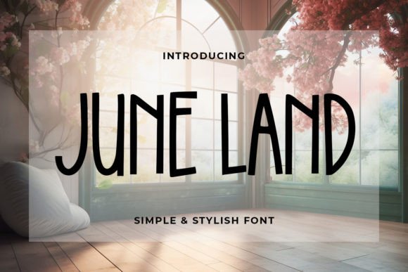 June Land – Simple Stylish Font