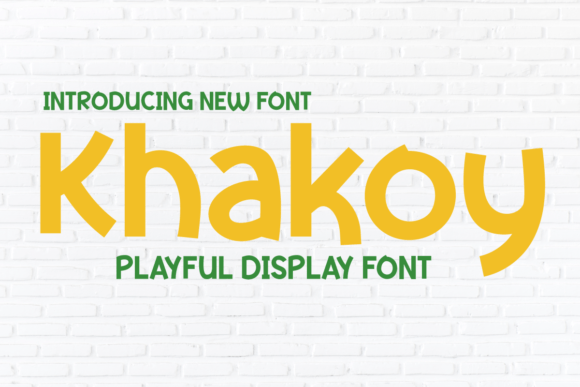 Khakoy Font: Playful Typography for Creative Brands