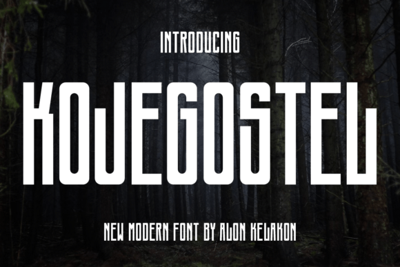 Kojegostel Font for Editorial Design