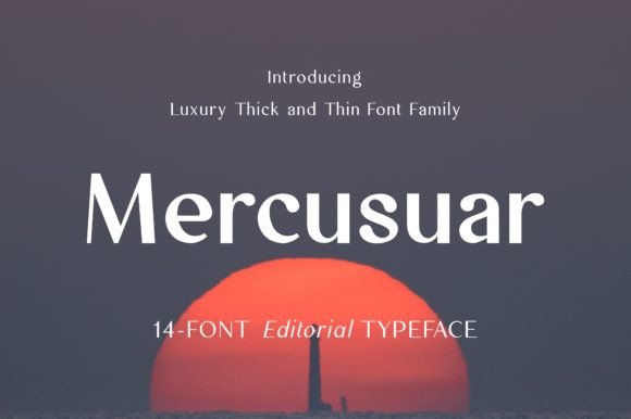 Mercusuar Font: Elegant Sans Serif for Editorial Design