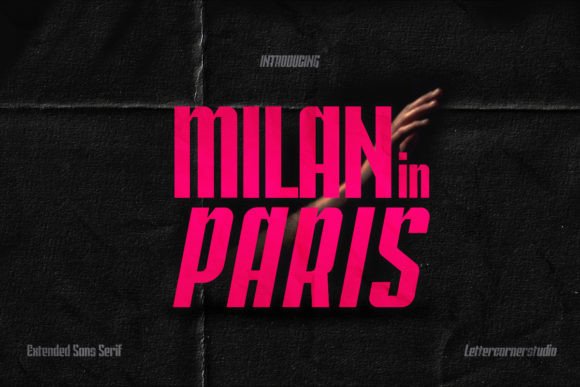 Milan in Paris Font for Editorial Design