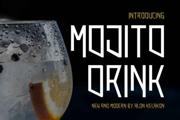 Mojito Drink Font: A Stylish Touch for Makers