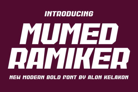 Mumed Ramiker: A Bold Sans Serif for Real-World Design