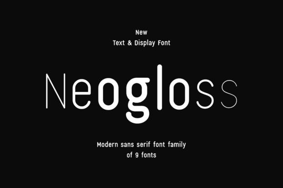 Neogloss: A Friendly Font for Web Design