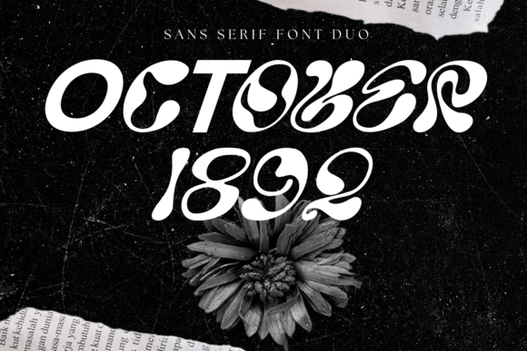 October 1892 Font