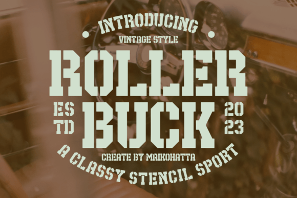 Roller Buck: A Bold Font for Dynamic Design