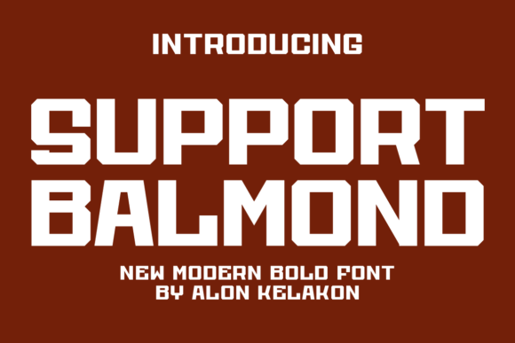 Support Balmond: A Modern Font for Elegant Design