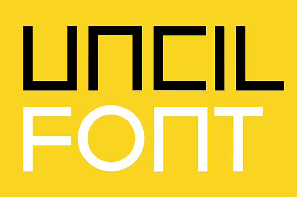 Uncil: A Bold, Modern Font for Creative Brands