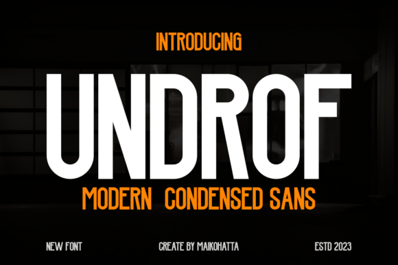 Undrof: A Sleek Sans Serif for Web Design